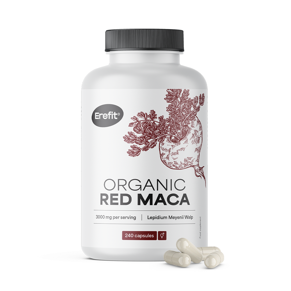 BIO Červený maca 3000 mg s přírodním vitaminem C.