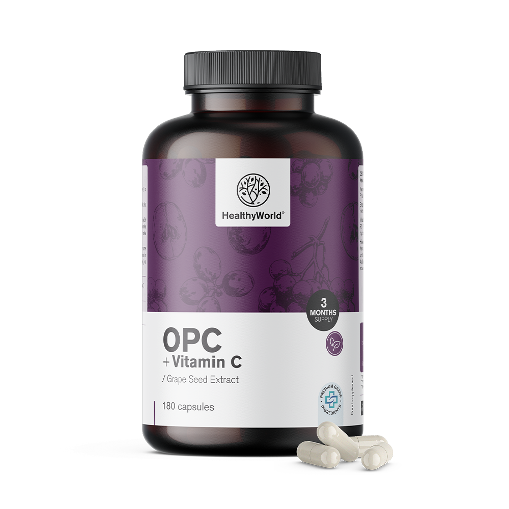 OPC – z hroznových jadérek + vitamín C