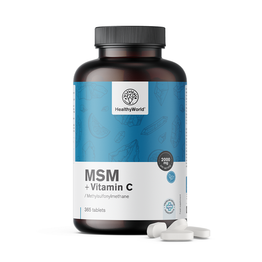 MSM 2000 mg – s vitamínem C