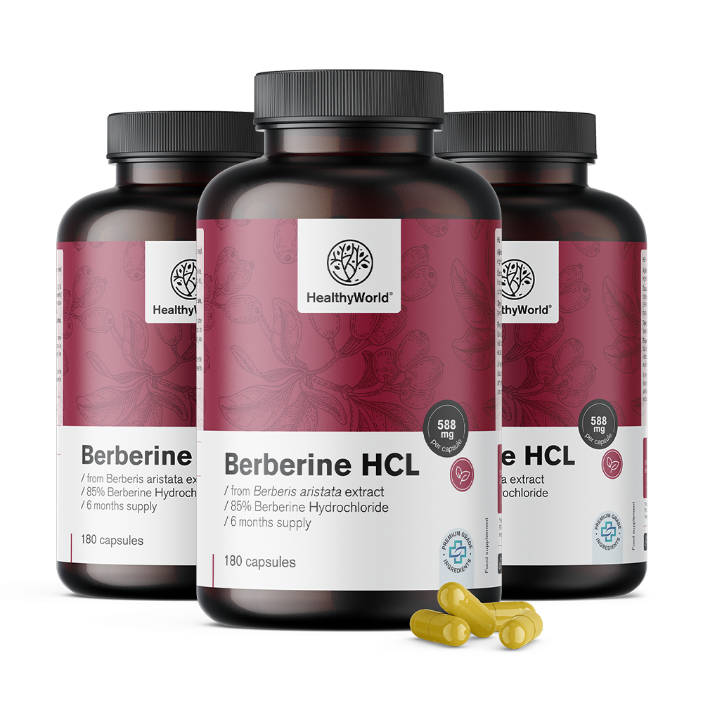 Berberin HCL 500 mg  iz izvlečka Berberis aristata