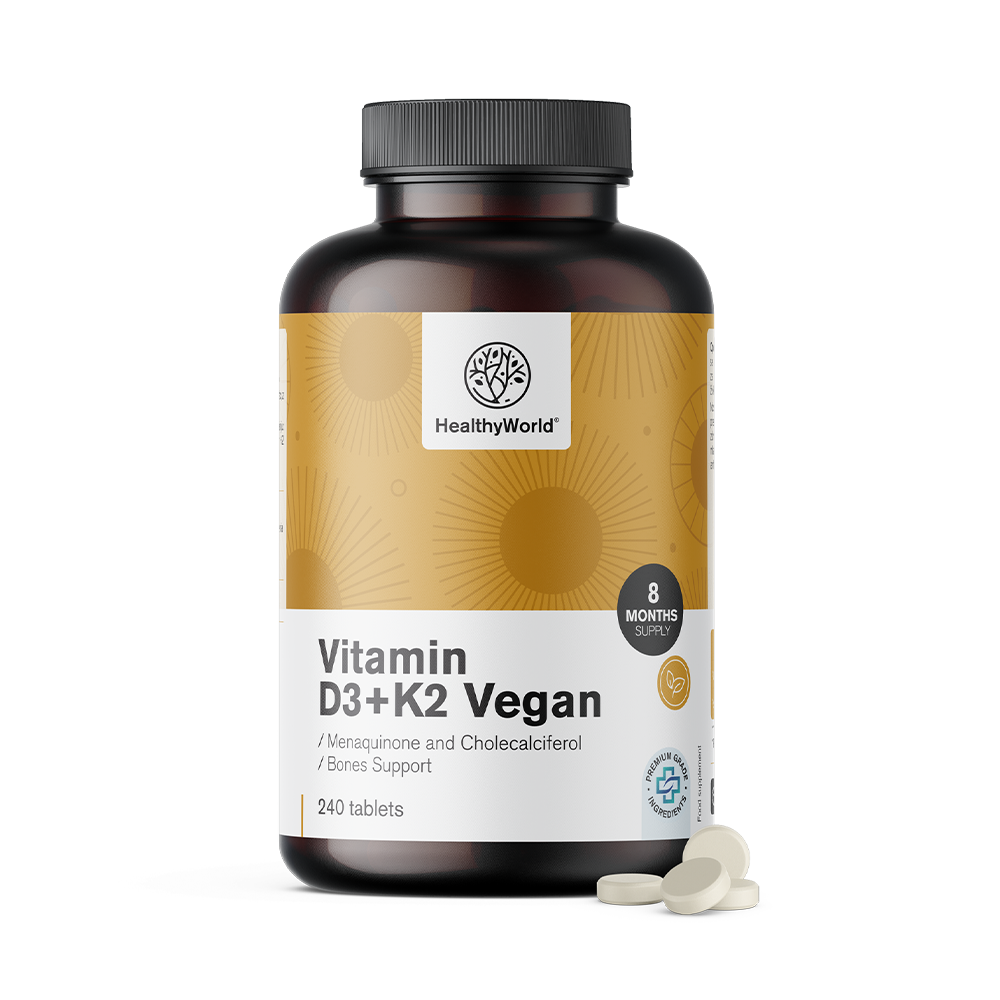 Veganské vitamíny D3+K2