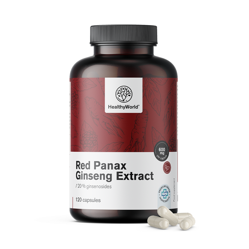 Red Panax Ginseng - výtažek z červeného ženšenu 600 mg