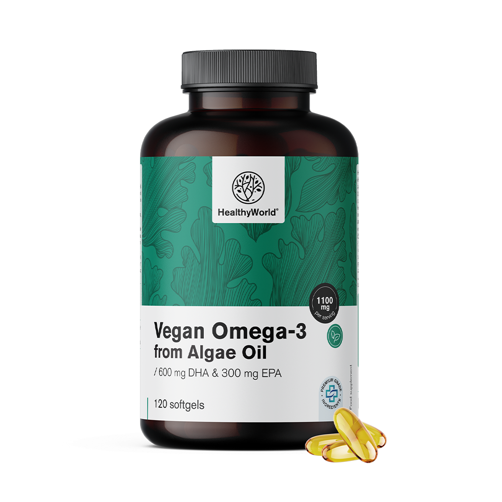 Veganská omega-3 1100 mg - z řas