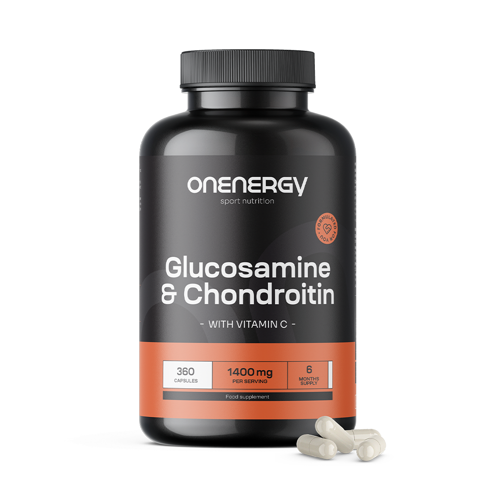 Glukozamin + chondroitin 1400 mg.