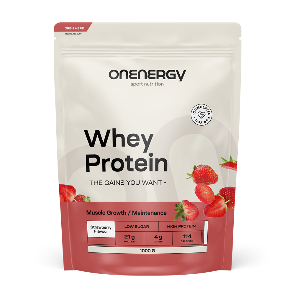 Whey syrovátkový protein s příchutí jahody