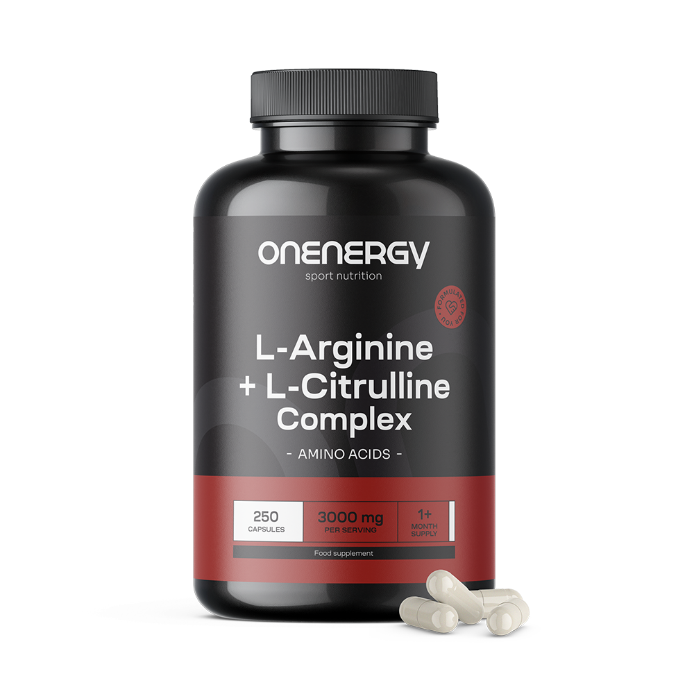 L-arginin + L-citrulin komplex 3000 mg