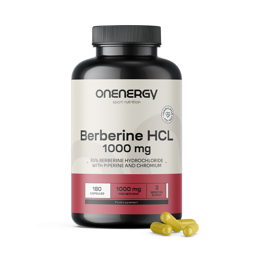 Berberin HCL 1000 mg - s piperinem a chromem