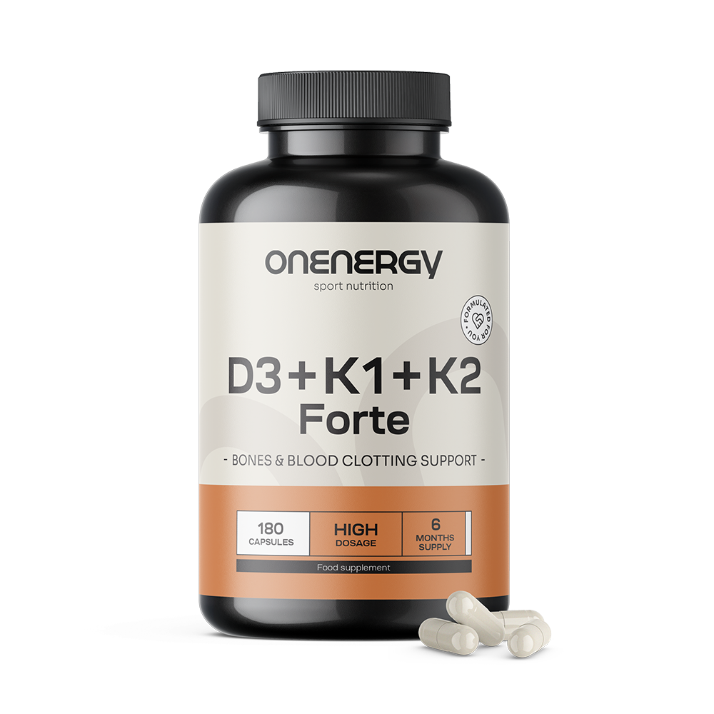 Vitamíny D3 + K1 + K2 FORTE