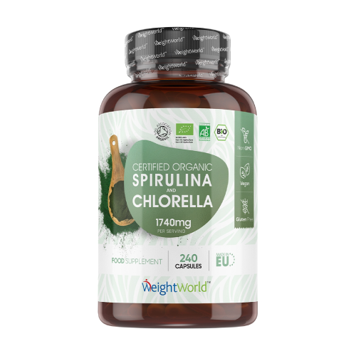 BIO spirulina a chlorella.